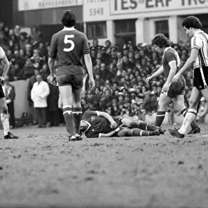 Football: F. A. Cup: Southampton (1) v. Chelsea (1). January 1977 77-00108-009