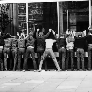 Print of Football Hooligans, Manchester United vs Arsenal 1979 Print of Football Hooligans, Manchester United vs Arsenal 1979