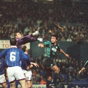 Football League Division 1 match, Oldham 1 - 0 Middlesbrough. 5th April 1995