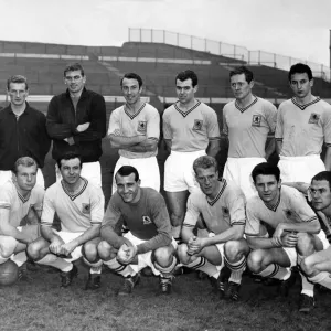 The Football League party. pictured during a break in training at Villa Park The Football League party. pictured during a break in training at Villa Park