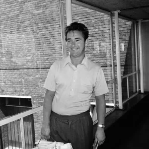 Football manager Brian Clough returns from Palma before starting his new job as manager Football manager Brian Clough returns from Palma before starting his new job as manager