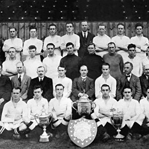 Football - Swansea Town - 1925-26 : Back Row - W. Wishart (trainer), Whitehead, Lewis