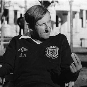 Football World Cup 1978 Scotland manager Ally MacLeod in Argentina
