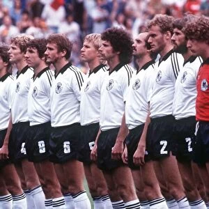 Football World Cup Final 1982 Italy 3 West Germany 1 in Madrid German Team L