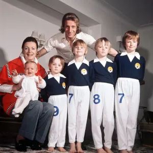 Denis Law Family Print 1974