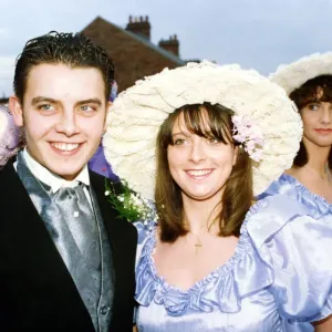 Paul Gascoigne Wedding Print 1992