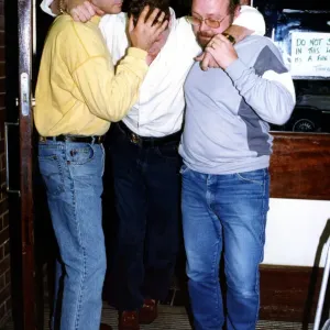 Footballer Paul Gascoigne - Gazza A worse for wear Paul Gascoigne is helped