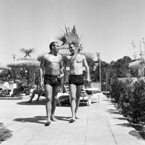 Footballer Ray Wilson takes a holiday in Majorca with his family after his transfer Footballer Ray Wilson takes a holiday in Majorca with his family after his transfer
