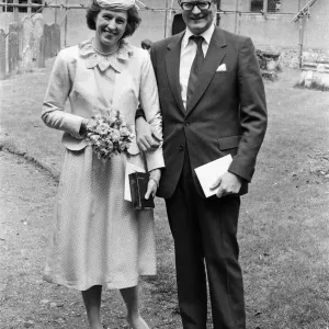 Foreign Office Minister Douglas Hurd took time off from the Falklands crisis to marry his Foreign Office Minister Douglas Hurd took time off from the Falklands crisis to marry his