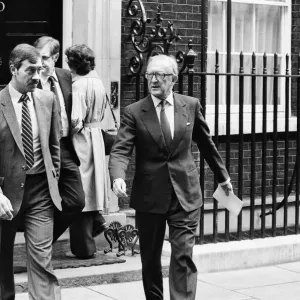 Foreign Secretary Lord Carrington leaves Number 10 Downing Street after a cabinet meeting Foreign Secretary Lord Carrington leaves Number 10 Downing Street after a cabinet meeting