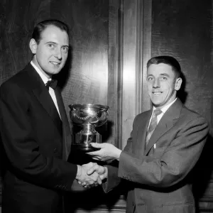 Stewart Imlach Receives Daily Herald Trophy May 1959 Print