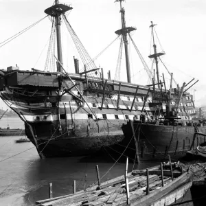The Foudroyant Print: Nelson's Ship at Woolwich The Foudroyant Print: Nelson's Ship at Woolwich