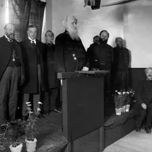 Print of General William Booth at a 1907 Japanese meeting Print of General William Booth at a 1907 Japanese meeting