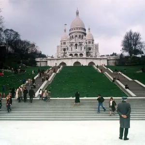 Francia París 1978 El Sagrado Corazón, París. Francia París 1978 El Sagrado Corazón, París.