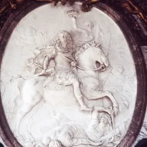 France Paris Plaque of Louis XIV in the Palace of Versailles 1978 France Paris Plaque of Louis XIV in the Palace of Versailles 1978