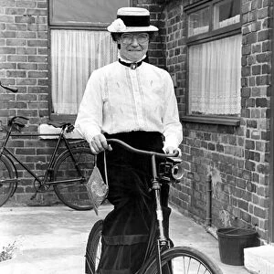 Francis Meehan from Ashington with her old bike