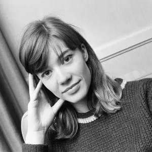 Francoise Hardy, french singer aged 19 years old, in the UK to promote four new records Francoise Hardy, french singer aged 19 years old, in the UK to promote four new records