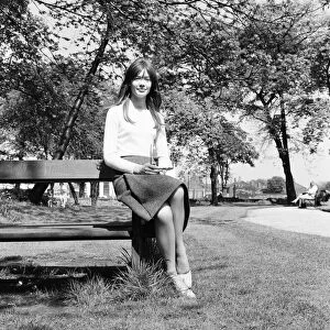 Francoise Hardy, french singer, pictured in Platt Fields Park, Fallowfield, Manchester