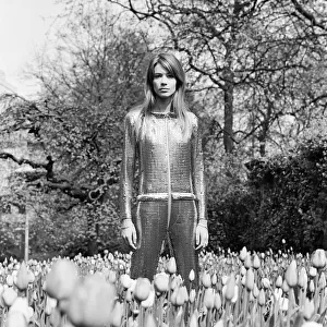 Francoise Hardy, french singer is staying at the Savoy Hotel, London