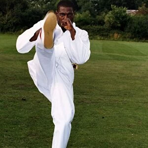 Frank Bruno Boxer has taken up Karate to help improve his speed and mental toughness