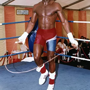 Frank Bruno Boxer in training session