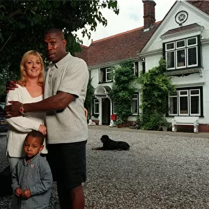 Frank Bruno Boxing July 98 Ex boxer with his wife Laura