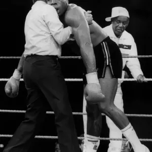 Frank Bruno out but not down in his first World Championship fight against Tim Frank Bruno out but not down in his first World Championship fight against Tim