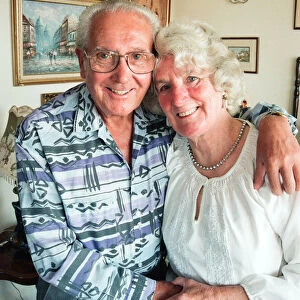 Frank and Joan Shortland seen here at the their Coventry home celebrating their golden