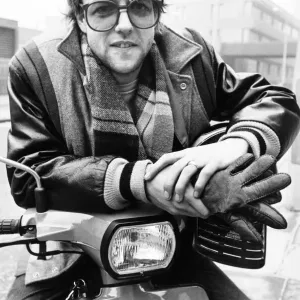 Frank Mawdsley on Yamaha Beluga, Liverpool 1983 Print Frank Mawdsley on Yamaha Beluga, Liverpool 1983 Print