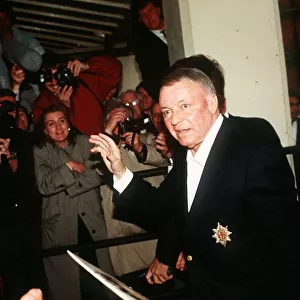 Frank Sinatra arrives at the Albert Hall
