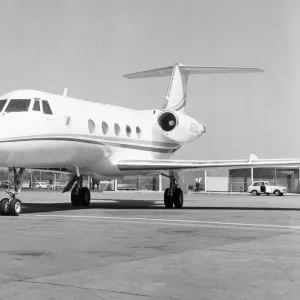 Frank Sinatra Gulfstream private jet after it had landed at Gatwick Airport