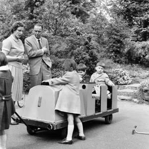 Frank Sinatra, visits the Sunshine Home for Blind Babies and Children at Northwood