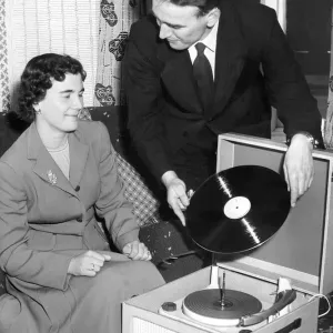 A Couple's 1958 Marriage Service on Vinyl Record Print