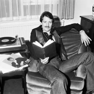 Frank Worthington Leicester and England footballer seen here at his Leicester flat