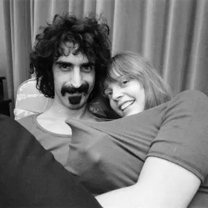 Frank Zappa. American musician. Pictured here with his wife Gail, in London Frank Zappa. American musician. Pictured here with his wife Gail, in London