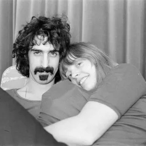 Frank Zappa. American musician. Pictured here with his wife Gail, in London Frank Zappa. American musician. Pictured here with his wife Gail, in London