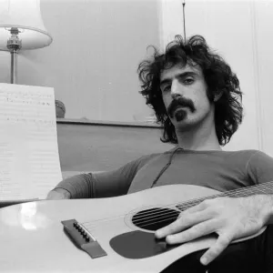 Frank Zappa. American musician. Pictured in London Frank Zappa. American musician. Pictured in London