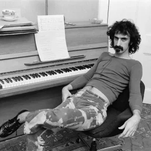 Frank Zappa. American musician. Pictured in London Frank Zappa. American musician. Pictured in London