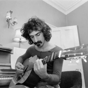 Frank Zappa. American musician. Pictured in London Frank Zappa. American musician. Pictured in London