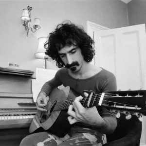 Frank Zappa. American musician. Pictured in London Frank Zappa. American musician. Pictured in London