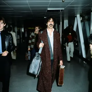 Frank Zappa at Heathrow Airport. 5th January 1983 Frank Zappa at Heathrow Airport. 5th January 1983