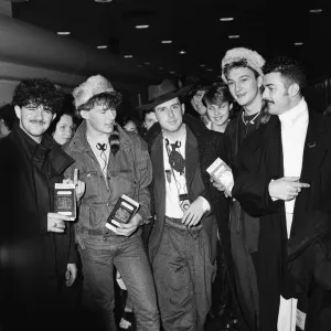 Frankie Goes To Hollywood band members pictured at London Airport Frankie Goes To Hollywood band members pictured at London Airport