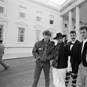 Frankie Goes To Hollywood at the White House in Washington during their US tour