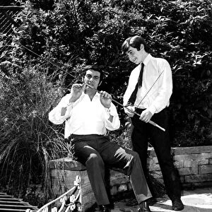 Frankie Vaughan Singer with his 14 year old son David