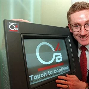 Fred Goodwin, chief executive of the Clydesdale Bank, pictured at their new branch in St