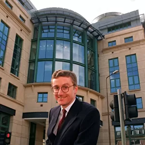 Fred Goodwin, chief executive Clydesdale Bank, pictured outside head office in Clydesdale