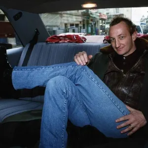 Freddie Englund actor sitting in back of car Freddie Englund actor sitting in back of car