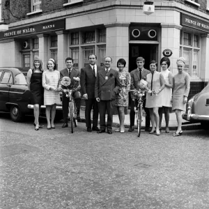 Freddie Foreman Presents Cheque to Southwark Mayor Print 1969 Freddie Foreman Presents Cheque to Southwark Mayor Print 1969