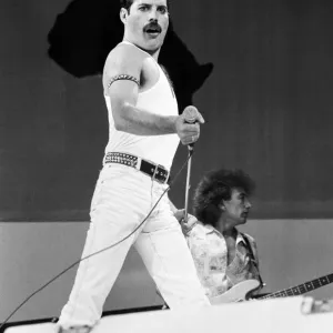 Freddie Mercury, lead singer of British rock group Queen Freddie Mercury, lead singer of British rock group Queen