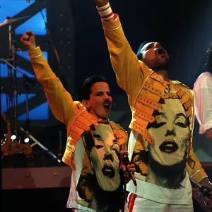 Freddie Mercury Print with Young Lookalike Ross McCall Freddie Mercury Print with Young Lookalike Ross McCall
